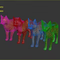 Modern Cat Smokie Cat Smokie Cat Yellow Cat Kitten Cat 3d model