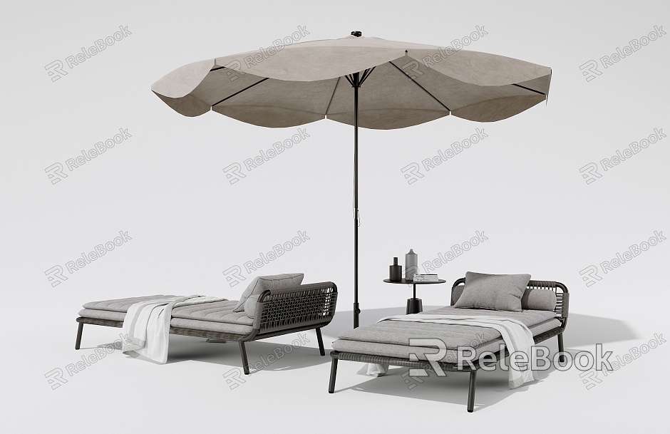 Modern Recliner Outdoor Lounger model