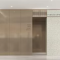Modern Four Season Cafe Interior With Metallic Panel Walls Light Counter And Coffee Bar