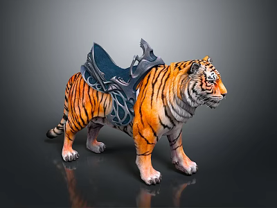 Modern tiger fierce tiger downhill tiger 3d model Modern tiger fierce tiger downhill tiger 3d model