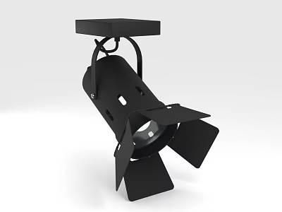 Black Metal Adjustable Downlight Spotlight Modern Design Ceiling Mounted Lighting Fixture 3d model