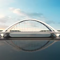 Special-shaped bridge vehicle bridge frame 3d model