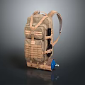 Khaki Tactical Backpack With Multiple Compartments And Adjustable Straps For Daily Outdoor Use