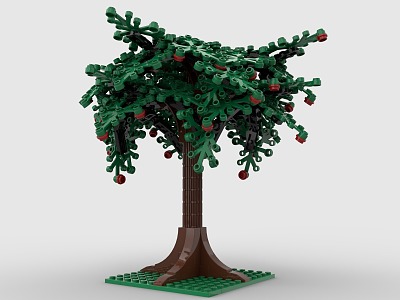 Lego toy LEGO tree apple tree plant green space green plant forest 3d model