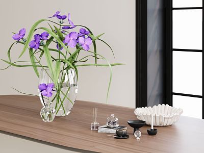 Modern Vase Combination Ornaments Combination Desktop Ornaments model