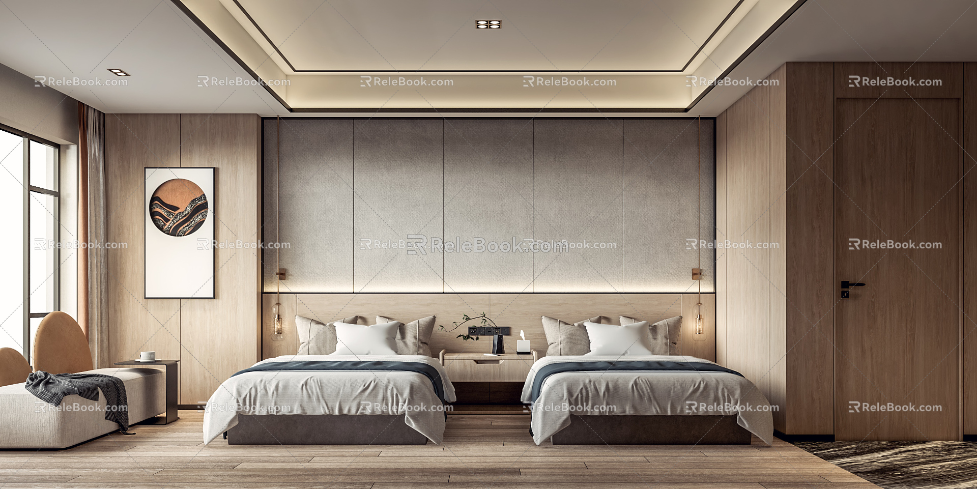 Rooms Hotel Rooms 3d model