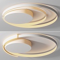 Modern Cream Style Ceiling Lamp Light Luxury Minimalist 3d model