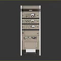Industrial Control Panel Cabinet With Multiple Control Panels Buttons And Displays