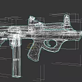 Modern Assault Rifle Weapon 3D Model Featuring Scope And Brown Grip