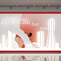 Event Display Wall for 10th Asian Games Guangzhou 2022 With Creative City Skyline Silhouettes