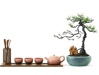 New Chinese Tea Set Tea Set Jewelry 3d model