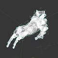 Detailed Robotic Dog 3D Model With Metallic Parts And Dynamic Leaping Pose