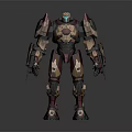 Mecha Warrior Mecha Soldier Machine Armor Mechanical Armor 3d model