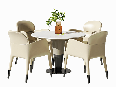 Modern leisure table and chair combination model