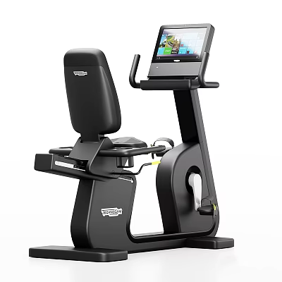 Ergonomic Recumbent Exercise Bike With LCD Display And Adjustable Seat For Home Gym Use 3d model