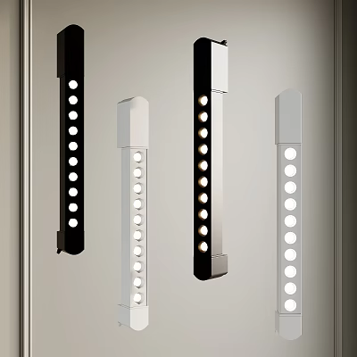 LED Downlights Spotlights Modern Design Black Silver Wall Mounted Multiple Bulbs 3d model