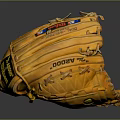 Yellow Baseball Glove with E Logo and Stitching for Daily Life Supplies