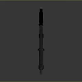 Modern Black Tactical Rifle Featuring Dual Scope Mounts Magazine And Military Design