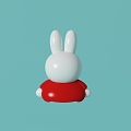 toy doll cute rabbit 3d model