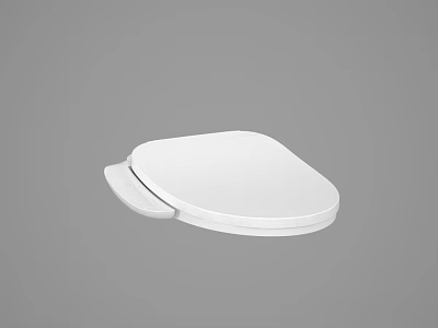 Sleek White Toilet Seat with Modern Design for Contemporary Bathroom Interiors 3d model
