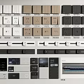 Modern Switch Siemens Switch Socket Combination Mobile Rail Socket Smart Switch Video Phone Distribution Box 3d model