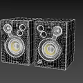 Nuance Black Studio Audio Speakers With Yellow Woofer For High Quality Sound