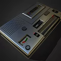 Sony Vintage Tape Recorder Entertainment Appliance With Playback Buttons And Volume Knob