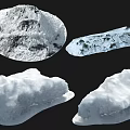 Natural Garden Ornaments With Various Shaped White Stones for Outdoor Landscaping