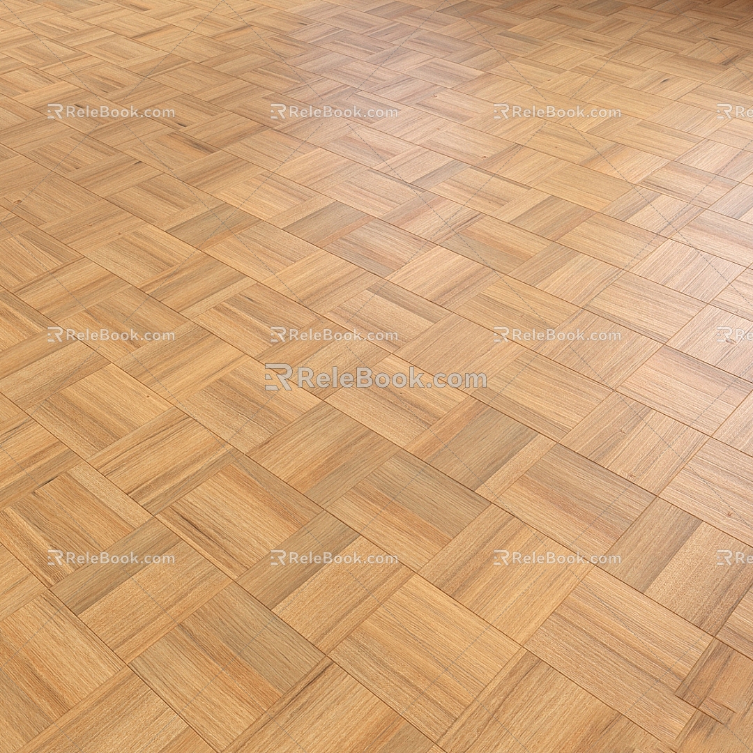 Parquet wood floor wood grain brick imitation wood grain brick matte wood floor 3d model