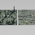 Detailed Aerial Planning Layout With Urban Grid Structure And Zonal Design