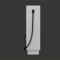 EcoCharge Electric Vehicle Charger With White Green Design Digital Display And Dual Ports
