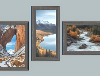 Landscape Decorative Painting Decorative Painting Landscape Hanging Painting Hanging Painting Landscape Painting 3d model
