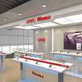 Modern mobile phone store mobile phone store 3d model