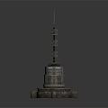 Industrial Equipment Tower Structure Featuring Metal Framework Multiple Platforms and Base