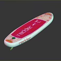 White And Red Paddle Board For Water Sports With Reader T Logo And Reaber Design