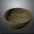 Elegant Traditional Decorative Bowl With Intricate Carved Patterns For Daily Use