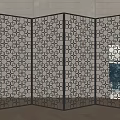 Jane European screen partition 3d model