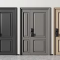 Modern Security Doors In Different Colors With Digital Lock Systems And Panel Designs 3d model