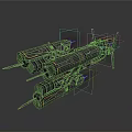 Futuristic Sci Fi Spaceship With Metallic Structure Blue Engine Glow And Mechanical Details