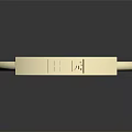 Elegant Minimalist Gold Bracelet With Square Engraved Plate And Smooth Circular Band