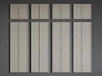 Sturdy Modern Hardware Tools With Metal Handles On Light Gray Cabinet Doors 3d model