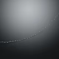 Curved Linear Decorative LED Light with Multiple Small Bulbs for Indoor Home Decoration