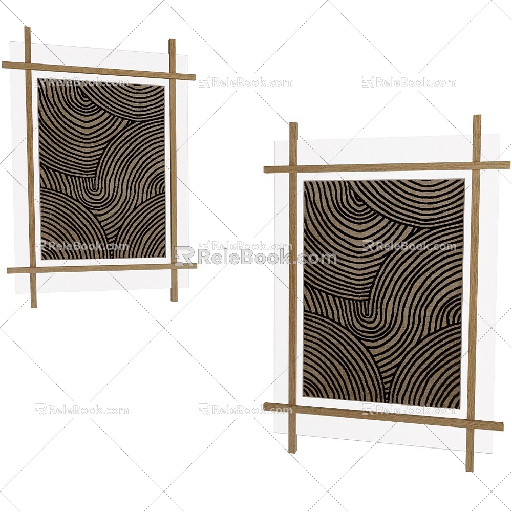 Daiku Wall Decorations 18 3d model