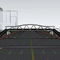 Modern Overpass Overpass 3d model