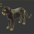 Modern Panther Shaped Decorative Figurine For Home Living Room Decoration