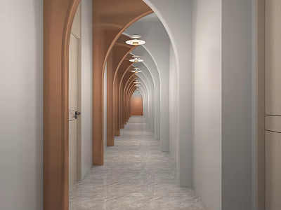 Hotel National Road 3d model