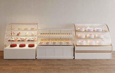 Dessert Cake Display Cabinet 3d model