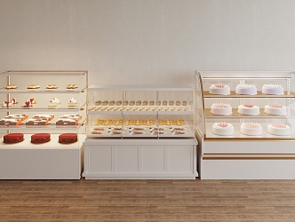 Dessert Cake Display Cabinet 3d model