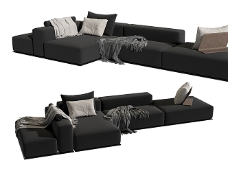 Modern Poliform Multiplayer Sofa 3d model