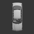 Silver Classic Coupe With Shiny Exterior Reflective Surface And Leather Interior 3d model